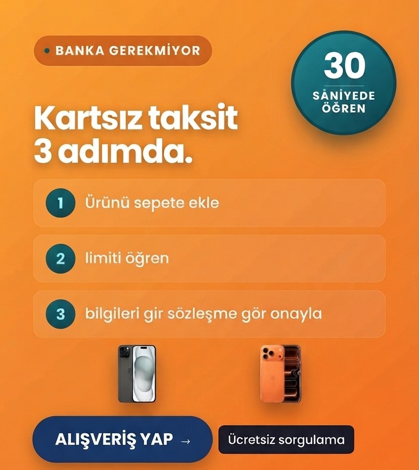 Hiç Peşinatsız Kredi Kartsız Bankasız Senetle Cep Telefonlari